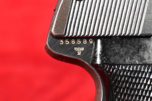 MON AUG 25, GERMAN WWII 1943 SAUER 38H PISTOL, EAGLE/37 PROOFED, FULL SLIDE LOGO, MILITARY FINISH, FULL RIG! - Image 7
