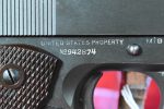 THU AUG 7, EXCEPTIONAL, US WWII COLT 1911A1 ARMY SERVICE PISTOL, JUNE 1943 SHIPMENT, MATCHING SLIDE, 100% CORRECT, MINT CRISP FULL RIG! - Image 7