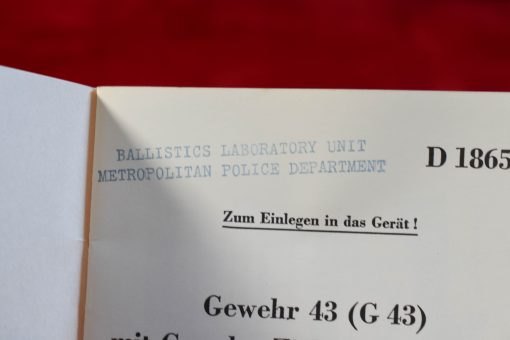 SOLD GERMAN WWII ORIGINAL MINT CONDITION G.43 MANUAL, NOT ROLLED UP! RARELY SEEN - Image 4