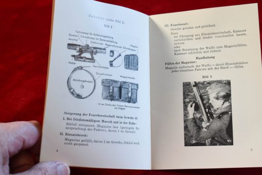 SOLD GERMAN WWII ORIGINAL MINT CONDITION G.43 MANUAL, NOT ROLLED UP! RARELY SEEN - Image 5