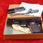 SOLD, EXTREMELY RARE & SELDOM SEEN, US WWII COLT M1908 U.S. PROPERTY MARKED GENERAL OFFICER’S PISTOL, MINT CONDITION! WITH ORIGINAL BOX, GIBLETS & COLT LETTER!