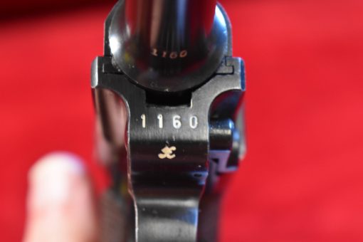 THU AUG 7, EXCEPTIONAL, ULTRA RARE 1940 MAUSER BANNER LUGER PISTOL, MILITARY E/655 MARKED, LESS THAN 500 MADE, MINT CRSIP STUNNING! - Image 6
