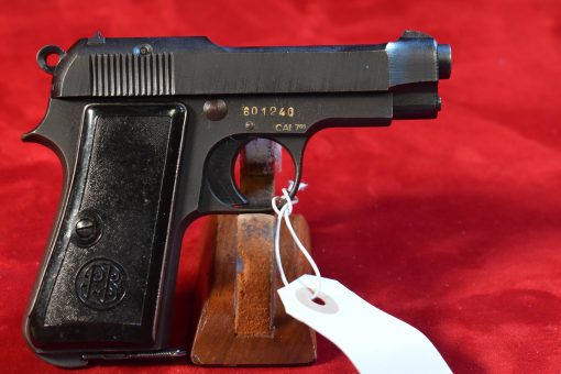 WED AUG 6, ULTRA RARE WAFFENAMTED LATE WAR MODEL 1935 BERETTA PISTOL, BLANK SLIDE, NAZI 4UT MARKED & "CAL 7.65 MARKED, MINT! - Image 3