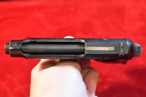 WED AUG 6, ULTRA RARE WAFFENAMTED LATE WAR MODEL 1935 BERETTA PISTOL, BLANK SLIDE, NAZI 4UT MARKED & "CAL 7.65 MARKED, MINT! - Image 6