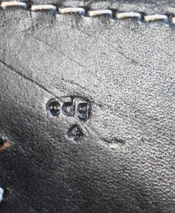 WED AUG 27, ULTRA RARE MINT CRISP 1944 cdg4 coded-Auwaerter & Bubeck KG, Stuttgart black Leather Hardshell German Luger Holster