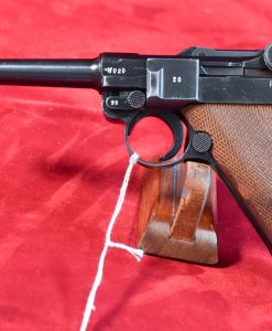WED AUG 27, VERY RARE POST WAR FRENCH OCCUPATION MAUSER BANNER LUGER, MINT CRISP STUNNING! FROM STURGESS COLLECTION!