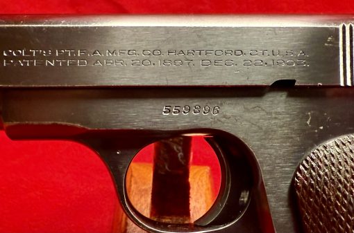 FRI AUG 15, VERY CHOICE OSS ISSUE “US PROPERTY” MARKED 1903 COLT PISTOL, SHIPPED TO THE O.S.S. JUNE 17, 1944, MINT CRISP! - Image 3