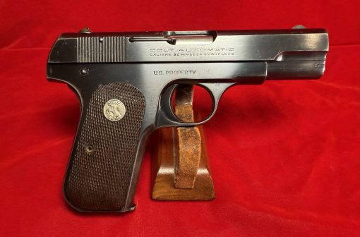 FRI AUG 15, VERY CHOICE OSS ISSUE “US PROPERTY” MARKED 1903 COLT PISTOL, SHIPPED TO THE O.S.S. JUNE 17, 1944, MINT CRISP! - Image 2
