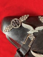 TUE AUG 19, UNUSUAL 1941 GERMAN WWII VET BROUGHT BACK WAR TROPHY LUGER HOLSTER, MINT NEW! - Image 3