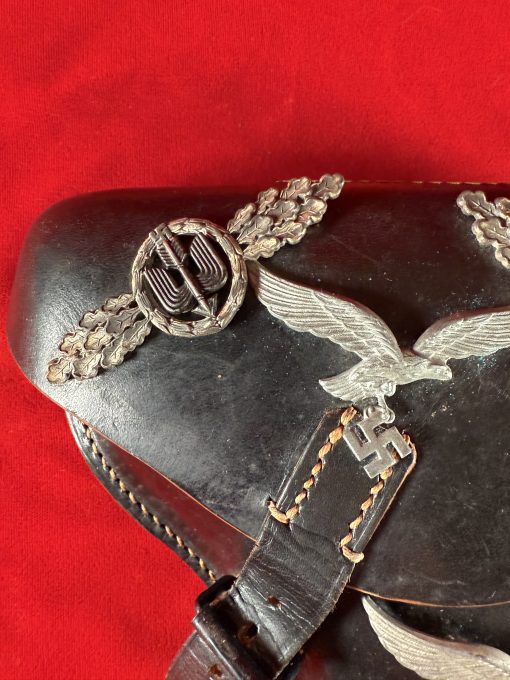 TUE AUG 19, UNUSUAL 1941 GERMAN WWII VET BROUGHT BACK WAR TROPHY LUGER HOLSTER, MINT NEW! - Image 3