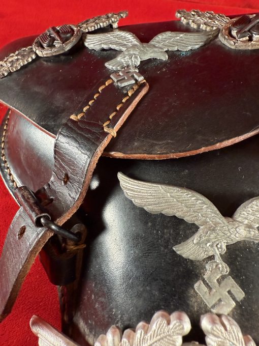 TUE AUG 19, UNUSUAL 1941 GERMAN WWII VET BROUGHT BACK WAR TROPHY LUGER HOLSTER, MINT NEW! - Image 6