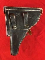 TUE AUG 19, UNUSUAL 1941 GERMAN WWII VET BROUGHT BACK WAR TROPHY LUGER HOLSTER, MINT NEW! - Image 9