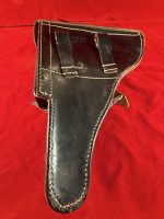 TUE AUG 19, UNUSUAL 1941 GERMAN WWII VET BROUGHT BACK WAR TROPHY LUGER HOLSTER, MINT NEW! - Image 11