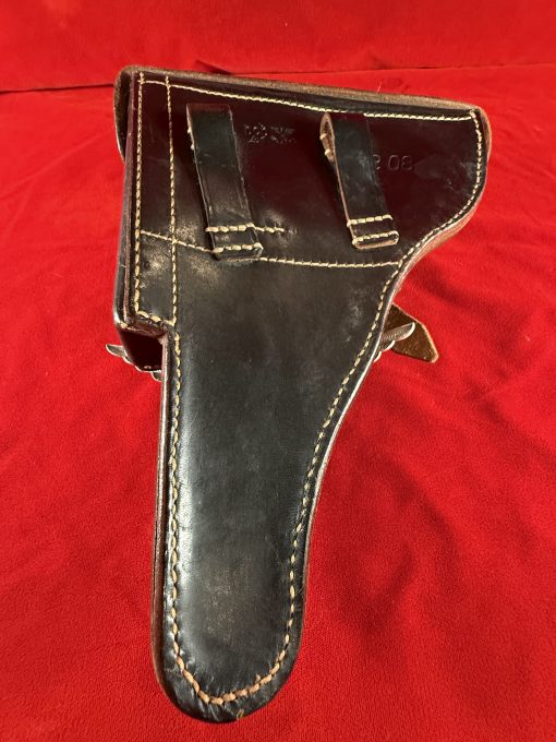 TUE AUG 19, UNUSUAL 1941 GERMAN WWII VET BROUGHT BACK WAR TROPHY LUGER HOLSTER, MINT NEW! - Image 11