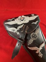 TUE AUG 19, UNUSUAL 1941 GERMAN WWII VET BROUGHT BACK WAR TROPHY LUGER HOLSTER, MINT NEW! - Image 3