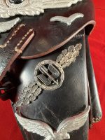 TUE AUG 19, UNUSUAL 1941 GERMAN WWII VET BROUGHT BACK WAR TROPHY LUGER HOLSTER, MINT NEW! - Image 4