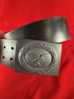 TUE AUG 19, ORIGINAL 1943 GERMAN WWII MINT LUFTWAFFE BELT AND BUCKLE! VET WAR TROPHY! - Image 2