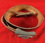 TUE AUG 19, ORIGINAL 1943 GERMAN WWII MINT LUFTWAFFE BELT AND BUCKLE! VET WAR TROPHY! - Image 5