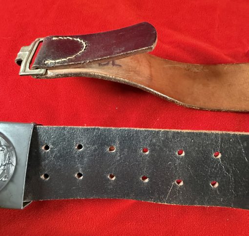 TUE AUG 19, ORIGINAL 1943 GERMAN WWII MINT LUFTWAFFE BELT AND BUCKLE! VET WAR TROPHY! - Image 8