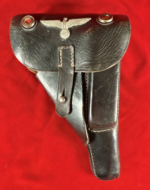 TUE AUG 19, GERMAN WWII WALTHER ac42  P.38 PISTOL, F BLOCK, WITH HOLSTER, VET WAR TROPHY STRAIGHT OUT OF THE WOODWORK! - Image 18