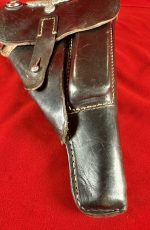 TUE AUG 19, GERMAN WWII WALTHER ac42  P.38 PISTOL, F BLOCK, WITH HOLSTER, VET WAR TROPHY STRAIGHT OUT OF THE WOODWORK! - Image 20