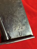 ORIGINAL GERMAN WWII LATE WAR “U” MARKED  jvd/WaA706 P.38 MAG - Image 2