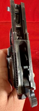 TUE AUG 19, GERMAN WWII WALTHER ac42  P.38 PISTOL, F BLOCK, WITH HOLSTER, VET WAR TROPHY STRAIGHT OUT OF THE WOODWORK! - Image 11