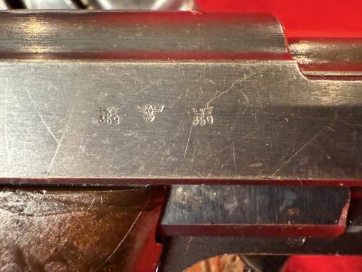 TUE AUG 19, GERMAN WWII WALTHER ac42  P.38 PISTOL, F BLOCK, WITH HOLSTER, VET WAR TROPHY STRAIGHT OUT OF THE WOODWORK! - Image 6