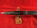 TUE AUG 19, ORIGINAL GERMAN WWII 1940 WKC MADE 98K MAUSER BAYONET, MATCHING UNCLEANED VET BROUGHT BACK TROPHY! - Image 4