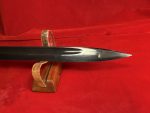 TUE AUG 19, ORIGINAL GERMAN WWII 1940 WKC MADE 98K MAUSER BAYONET, MATCHING UNCLEANED VET BROUGHT BACK TROPHY! - Image 6