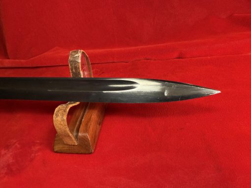 TUE AUG 19, ORIGINAL GERMAN WWII 1940 WKC MADE 98K MAUSER BAYONET, MATCHING UNCLEANED VET BROUGHT BACK TROPHY! - Image 6