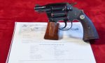 TUE AUG 26, VERY RARE, EARLY 1943 U.S. WWII O.S.S. ISSUED COLT DETECTIVE SPECIAL, WITH COLT LETTER, FLAMING BOMB PROOFED, MINT SHARP!