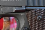 FRI AUG 1, VERY CHOICE, US WWII COLT 1911A1 US ARMY PISTOL, OCT, 1942 PRODUCTION, WB CARTOUCHED, MATCHING 100% ORIGINAL & MINT SHARP! - Image 5