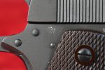 FRI AUG 1, VERY CHOICE, US WWII COLT 1911A1 US ARMY PISTOL, OCT, 1942 PRODUCTION, WB CARTOUCHED, MATCHING 100% ORIGINAL & MINT SHARP! - Image 6
