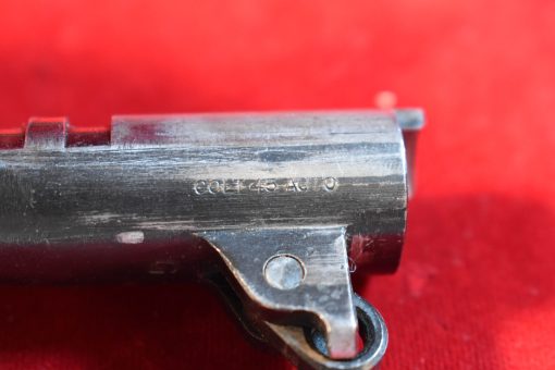 FRI AUG 1, VERY CHOICE, US WWII COLT 1911A1 US ARMY PISTOL, OCT, 1942 PRODUCTION, WB CARTOUCHED, MATCHING 100% ORIGINAL & MINT SHARP! - Image 10