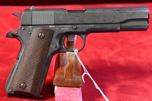 TUE AUG 12, US WWll REMINGTON RAND M1911A1  US ARMY SERVICE PISTOL, FEB 1944 PRODUCTION, FACTORY ORIGINAL CONDITION! - Image 3