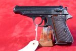 TUE AUG 19, VERY SCARCE LATE WAR WALTHER PP PISTOL, "RJ" RIECHS JUSTICE MARKED, RARE RED GRIPS, MINT CRISP FULL RIG! - Image 4