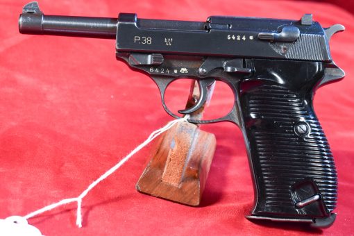 SOLD, EXCEPTIONAL GERMAN WWII MAUSER MADE byf 44 P.38 PISTOL, ALL BLUE VARIANT IN THE "U" BLOCK, MINT CRISP STUNNING! - Image 1