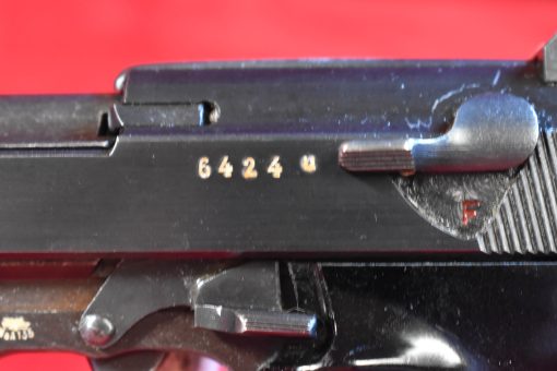 SOLD, EXCEPTIONAL GERMAN WWII MAUSER MADE byf 44 P.38 PISTOL, ALL BLUE VARIANT IN THE "U" BLOCK, MINT CRISP STUNNING! - Image 6