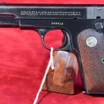 MON NOV 3, ULTRA RARE & RABIDLY DESIRABLE, US WWII BLUED 1903 COLT POCKET HAMMERLESS PISTOL, “US PROPERTY” VERY EARLY JAN,1942 SHIPMENT, WB CARTOUCHED, VERY SHARP!