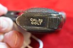 FRI AUG 1, ULTRA RARE & RABIDLY DESIRABLE, US WWII BLUED 1903 COLT POCKET HAMMERLESS PISTOL, “US PROPERTY” VERY EARLY JAN,1942 SHIPMENT, WB CARTOUCHED, VERY SHARP! - Image 14