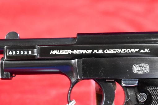 TUE SEP 2,  EXCEPTIONAL & VERY SCARCE LATE 1940 EAGLE/N MODEL 1910/34 MAUSER PISTOL, THE “BABY” MODEL 1934, 6.35mm (.25 AUTO), WITH RARE BLACK PLASTIC BANNER GRIP, MINT CRISP! - Image 7