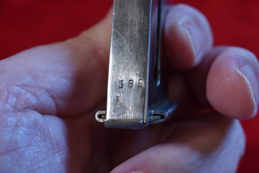 THU SEP 18, HARD TO FIND, 1940 PRODUCTION JAPANESE TYPE 94 NAMBU PISTOL, 15.12 DATE (Dec,1940), MATCHING MAG, MINT SHARP! - Image 6