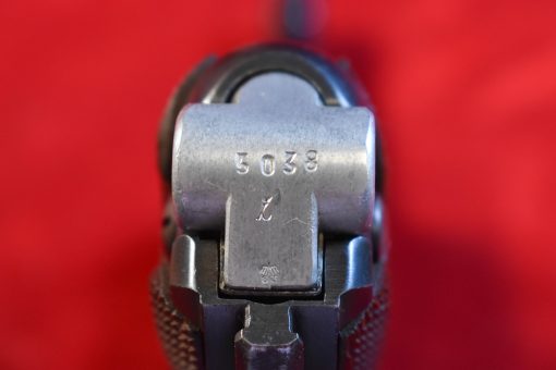 SOLD  VERY CHOICE, MAUSER S/42 CODE 1936 P.08 GERMAN ARMY LUGER, MATCHING MAG, EARLY STRAWED PARTS, VERY SHARP! - Image 7