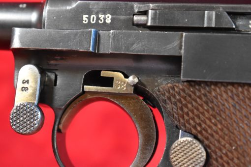 SOLD  VERY CHOICE, MAUSER S/42 CODE 1936 P.08 GERMAN ARMY LUGER, MATCHING MAG, EARLY STRAWED PARTS, VERY SHARP! - Image 10