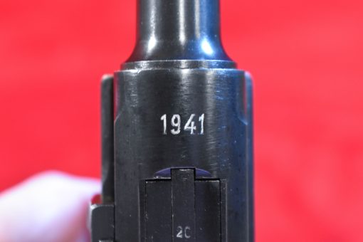 FRI SEP 12, EXCEPTIONAL & SCARCE 1941 Small Date MAUSER BANNER  POLICE "EAGLE L" LUGER...1 MATCHING MAG, MINT CRISP! - Image 6
