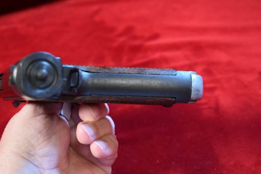 THU SEP 25, VERY CHOICE, JAPANESE WWII TYPE 14 NAMBU PISTOL, 18.7 DATE (JULY, 1943) MATCHING MAG, MINT CRISP! - Image 13