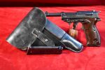 TUE SEP 23, WALTHER ac44 P.38 PISTOL, COMPLETE FULL RIG WITH jhg 1944 SOFTSHELL HOLSTER, VERY SHARP!