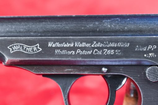 WED SEP 17, WALTHER PP PISTOL, MID 1944 GERMAN ARMY WAFFENAMTED, MILITARY FINISH, VERY SHARP! - Image 4