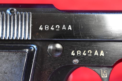THU SEP 25, EXCEPTIONAL & VERY SCARCE 1944 BERETTA 1934 PISTOL, NAZI ISSUED IN THE “AA” SERIAL NUMBER RANGE, MINT NEW! - Image 4